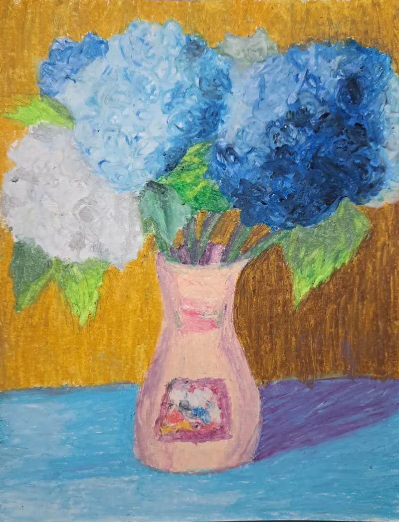 Featured image of post Oil pastel flower pot 
